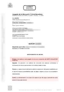 cancelación de deuda de Laura
